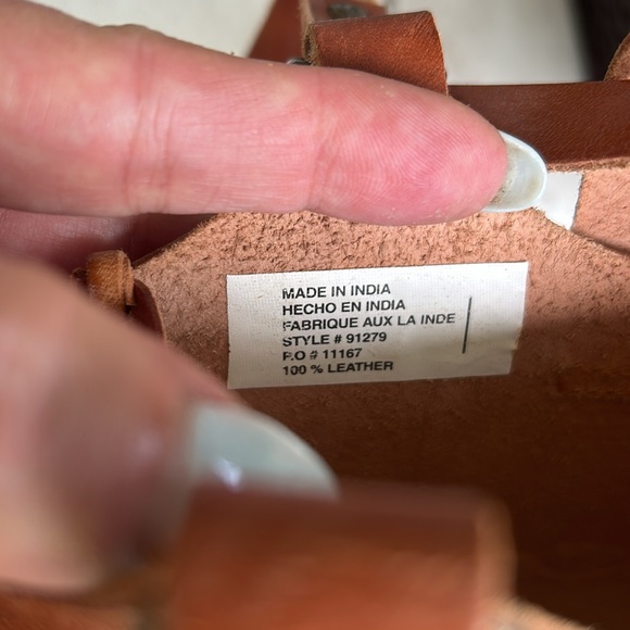 NWOT Hand Tooled Leather Bag - Picture 8 of 11